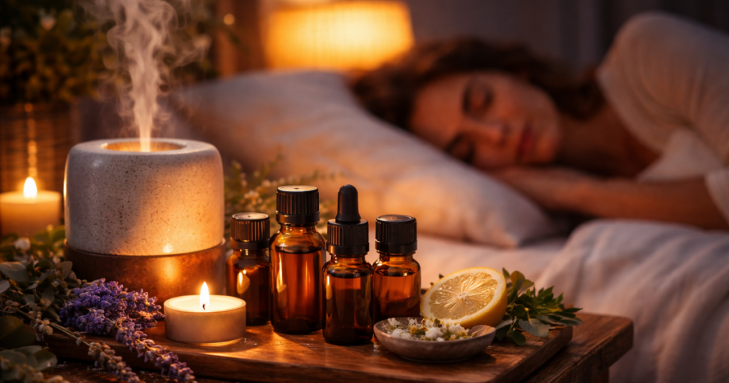 "Como usar óleos essenciais para dormir melhor: difusor, lavanda, limão e vela no ritual noturno de aromaterapia terapêutica" Com hífens: **Como usar óleos essenciais para dormir melhor: difusor, lavanda, limão e vela no ritual noturno de aromaterapia terapêutica** → **Como-usar-óleos-essenciais-para-dormir-melhor-difusor-lavanda-limão-e-vela-no-ritual-noturno-de-aromaterapia-terapêutica**
