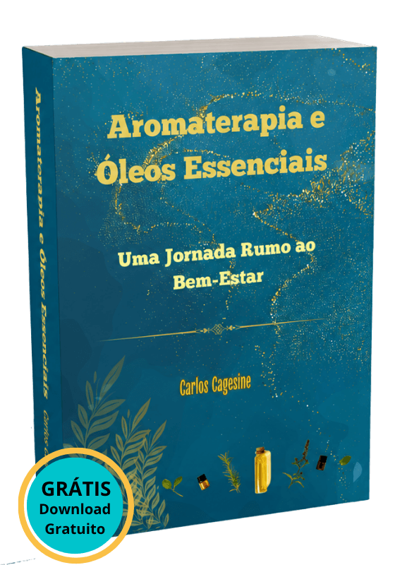 **Mockup-do-eBook-gratuito-Aromaterapia-e-Óleos-Essenciais-Uma-Jornada-Rumo-ao-Bem-Estar-de-Carlos-Cagesine-capa-azul-teal-com-título-dourado-selo-GRÁTIS-em-destaque-e-banner-Download-Grátis-no-canto-superior**